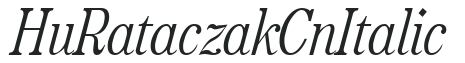 Hu_Rataczak Cn Italic preview