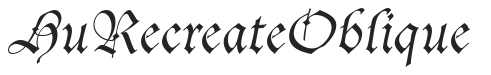 Hu_Recreate Oblique preview
