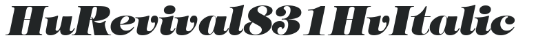 Hu_Revival 831 Hv Italic preview