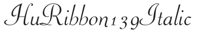 Hu_Ribbon 139 Italic preview