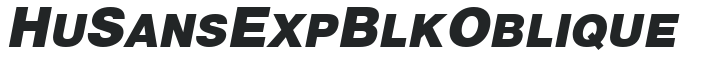 Hu_Sans ExpBlk Oblique preview