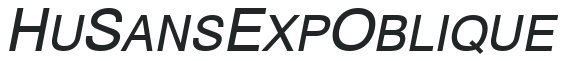 Hu_Sans Exp Oblique preview