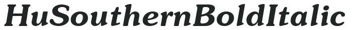 Hu_Southern Bold Italic preview