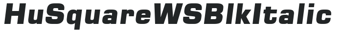 Hu_Square WS Blk Italic preview