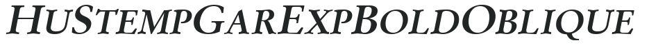 Hu_StempGar Exp BoldOblique preview