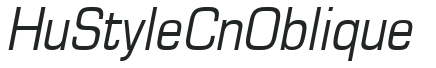 Hu_Style Cn Oblique preview