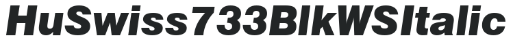 Hu_Swiss 733 Blk WS Italic preview