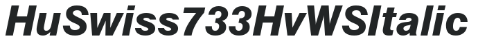 Hu_Swiss 733 Hv WS Italic preview