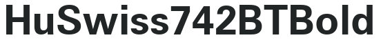 Hu_Swiss 742 BT Bold preview