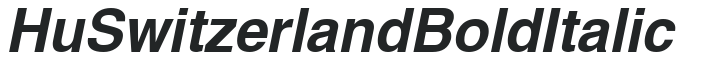 Hu_Switzerland Bold Italic preview