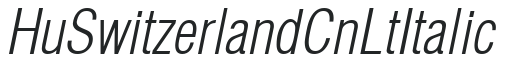 Hu_Switzerland CnLt Italic preview