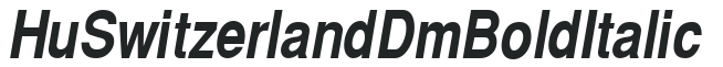 Hu_Switzerland Dm Bold Italic preview