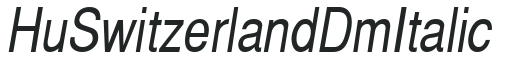 Hu_Switzerland Dm Italic preview