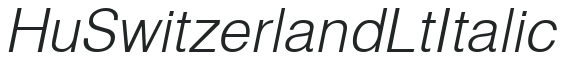Hu_Switzerland Lt Italic preview