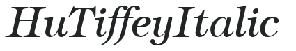 Hu_Tiffey Italic preview