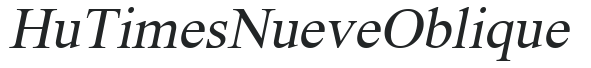 Hu_TimesNueve Oblique preview