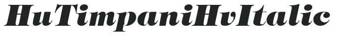 Hu_Timpani Hv Italic preview