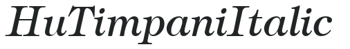 Hu_Timpani Italic preview