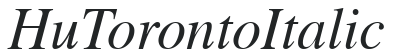 Hu_Toronto Italic preview