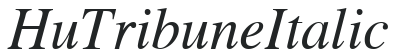 Hu_Tribune Italic preview