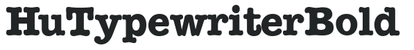 Hu_Typewriter Bold preview
