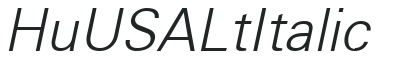 Hu_USA Lt Italic preview