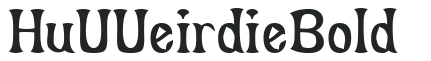 Hu_UUeirdie Bold preview