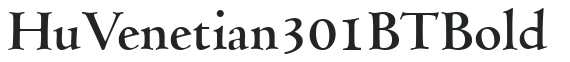 Hu_Venetian 301 BT Bold preview