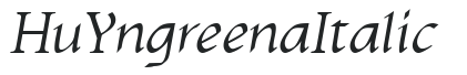 Hu_Yngreena Italic preview
