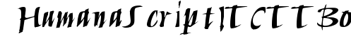 Humana Script ITC TT Bold preview
