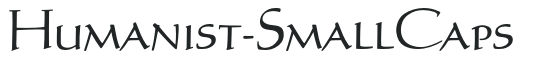 Humanist-SmallCaps letters preview