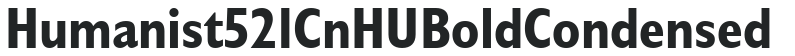 Humanist 521 CnHU Bold Condensed preview
