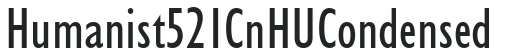 Humanist 521 CnHU Condensed preview