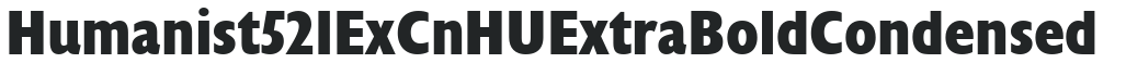 Humanist 521 ExCnHU Extra Bold Condensed preview
