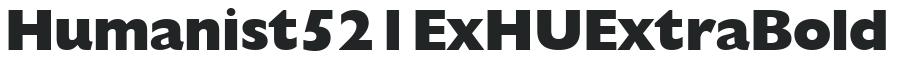 Humanist 521 ExHU Extra Bold preview