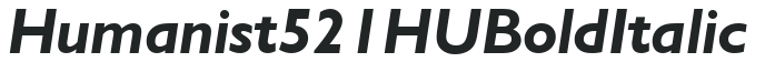 Humanist 521 HU Bold Italic preview