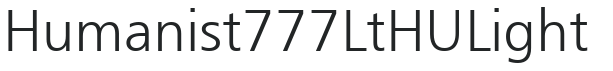 Humanist 777 LtHU Light preview