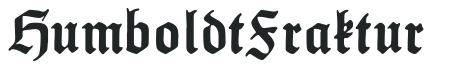 HumboldtFraktur preview