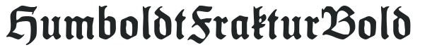 HumboldtFraktur Bold preview