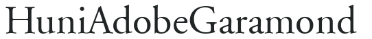 Huni_Adobe Garamond preview
