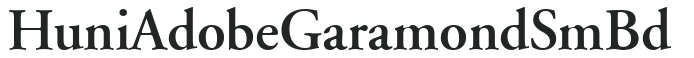 Huni_Adobe Garamond SmBd preview