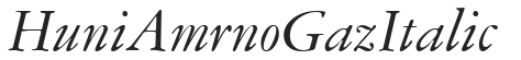 Huni_Amrno Gaz Italic preview