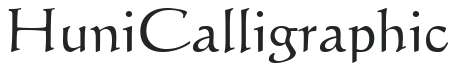 Huni_Calligraphic preview