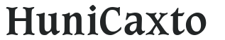Huni_Caxto letters preview
