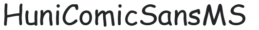 Huni_Comic Sans MS preview