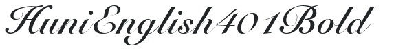 Huni_English 401 Bold preview