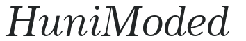 Huni_Moded letters preview