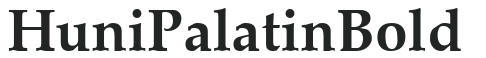 Huni_Palatin Bold preview