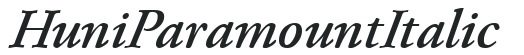 Huni_Paramount Italic preview