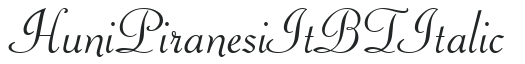 Huni_Piranesi It BT Italic preview